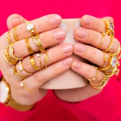 Finaste Angel ring goudkleurig Clearance