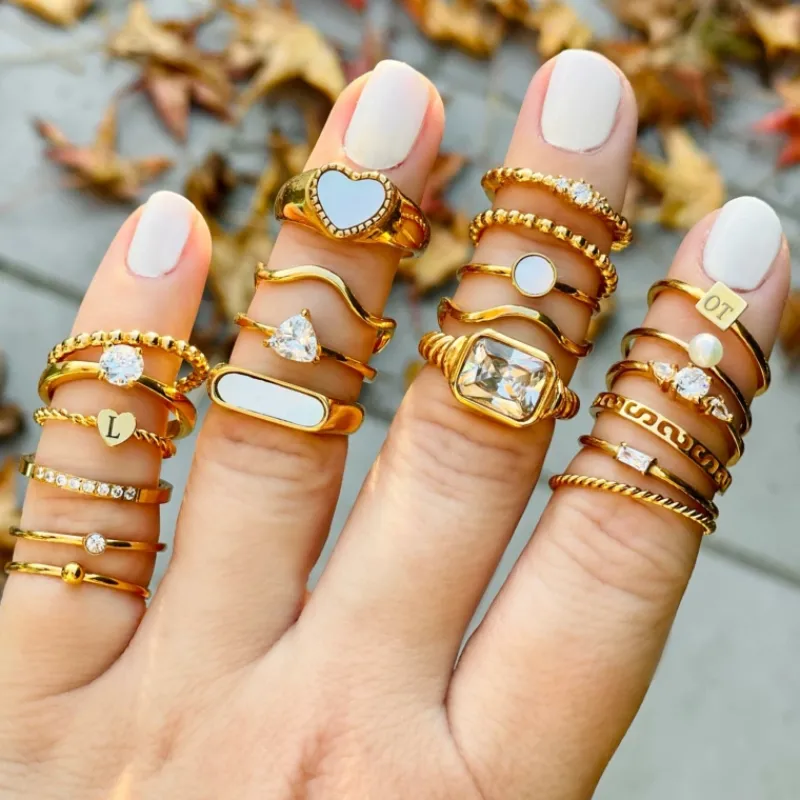 Finaste Angel ring goudkleurig Clearance