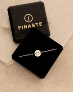 Finaste Armband 3 initialen met mini muntje Online