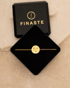 Finaste Armband 3 initials exclusive goudkleurig Online