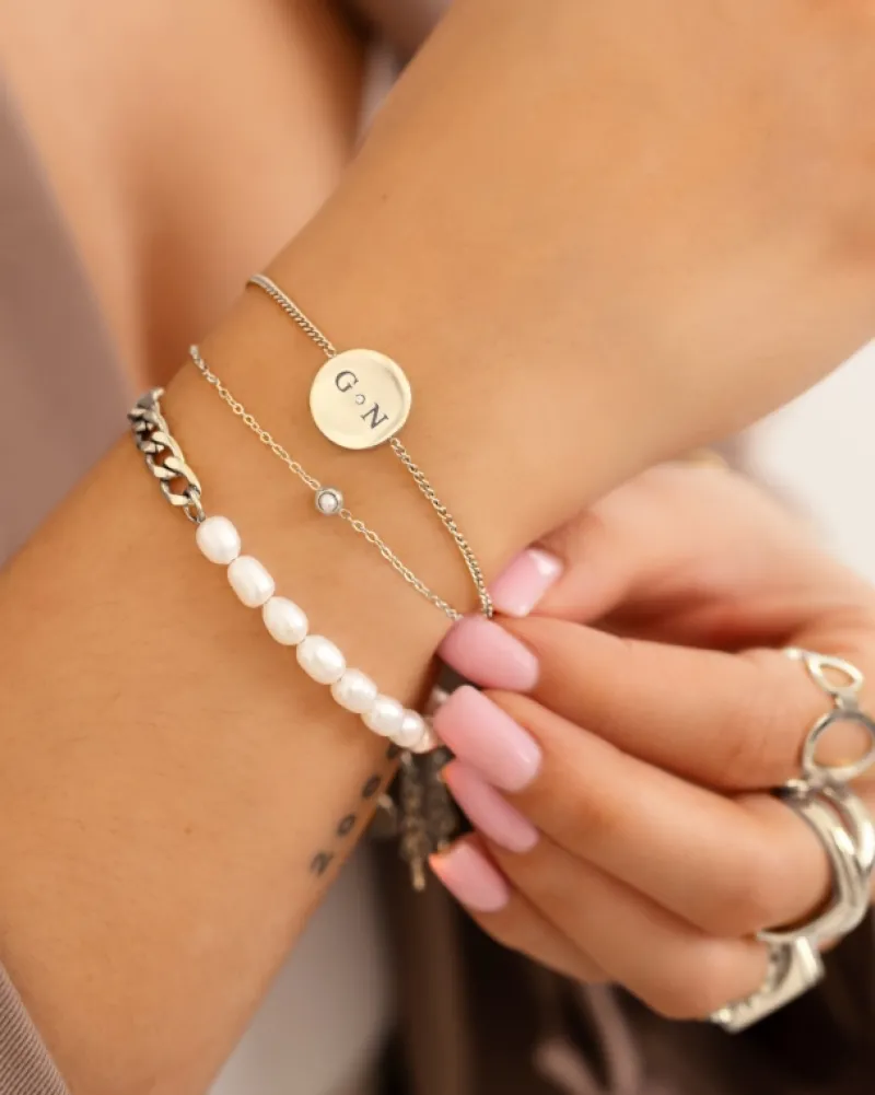 Finaste Armband 2 initials exclusive Online