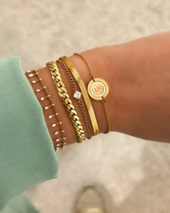 Finaste Armband 2 initials luxury kleur goud New