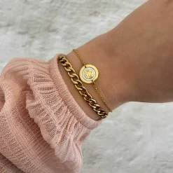 Finaste Armband 4 initials luxury kleur goud Fashion