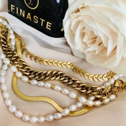Finaste Armband blaadjes goud kleurig Discount