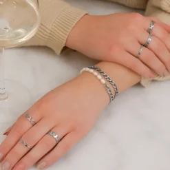 Finaste Armband Chain & Pearl Hot