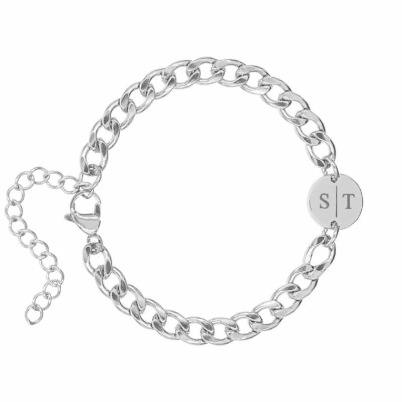 Finaste Armband Chunky 2 initials Online