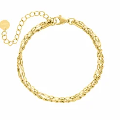Finaste Armband double chain gold plated New