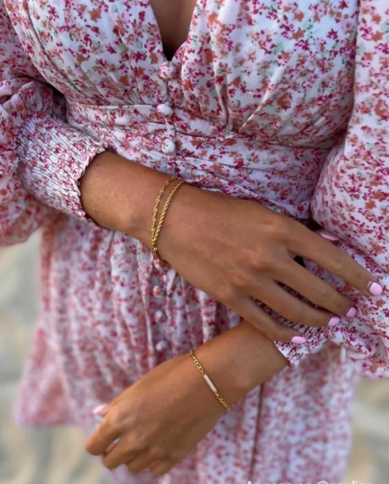 Finaste Armband double chain gold plated New
