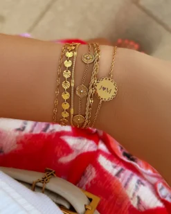Finaste Armband double chain gold plated New