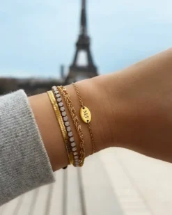 Finaste Armband double chain gold plated New