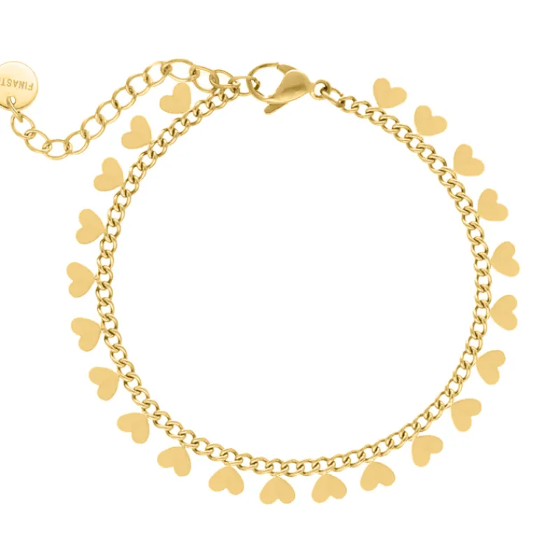 Finaste Armband little hearts goudkleurig Sale
