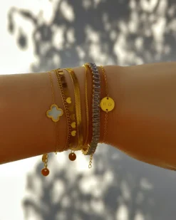 Finaste Armband little hearts goudkleurig Sale
