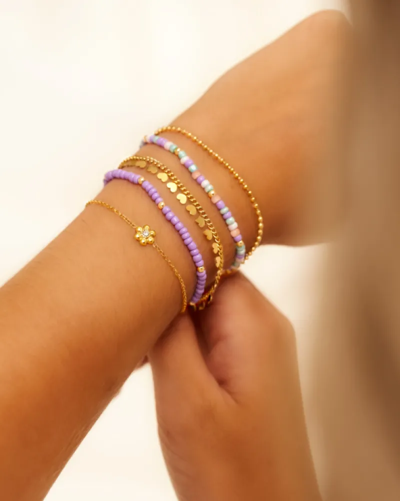 Finaste Armband little hearts goudkleurig Sale