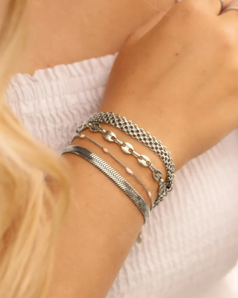 Finaste Armband met chunky chains Sale