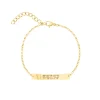 Finaste Armband met coördinaten goudkleurig New