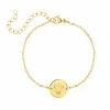 Finaste Armband Met Drie Letters Goud Kleurig Hot