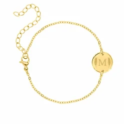 Finaste Armband met letter goud kleurig Online