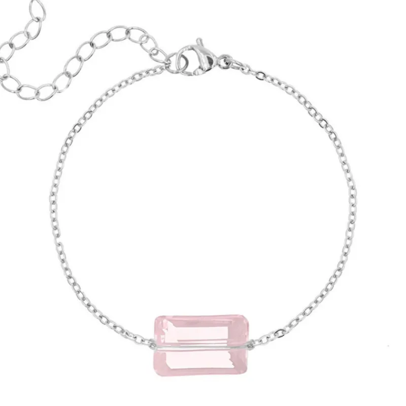 Finaste Armband met roze steen Best