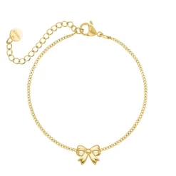 Finaste Armband met strikje goudkleurig Best