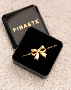 Finaste Armband met strikje goudkleurig Best