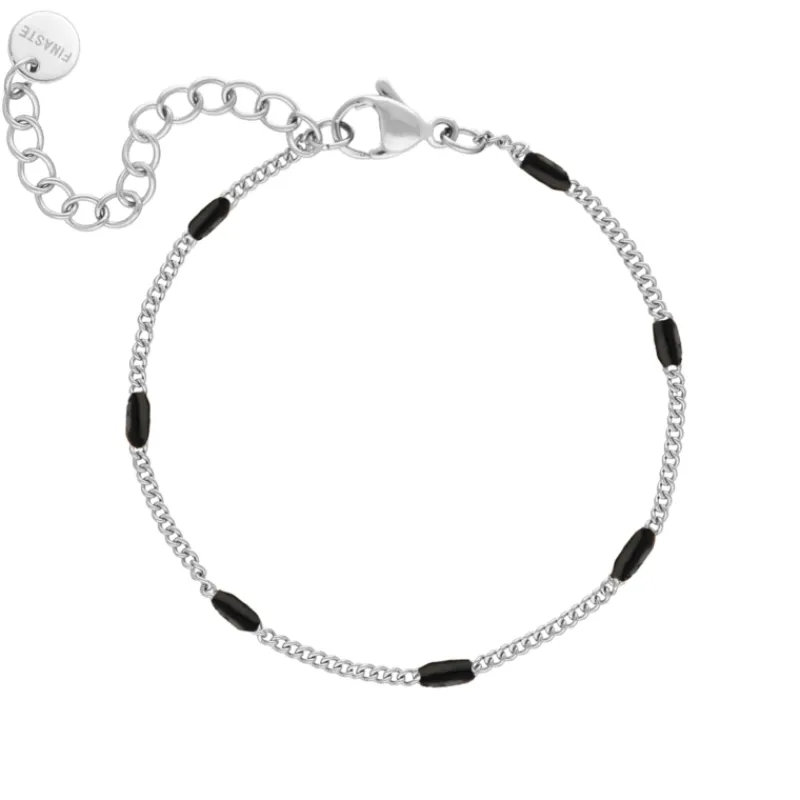 Finaste Armband Met Zwarte Bolletjes New
