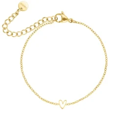 Finaste Armband one love heart goudkleurig Discount