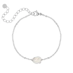 Finaste Armband parelmoer kleur zilver Clearance