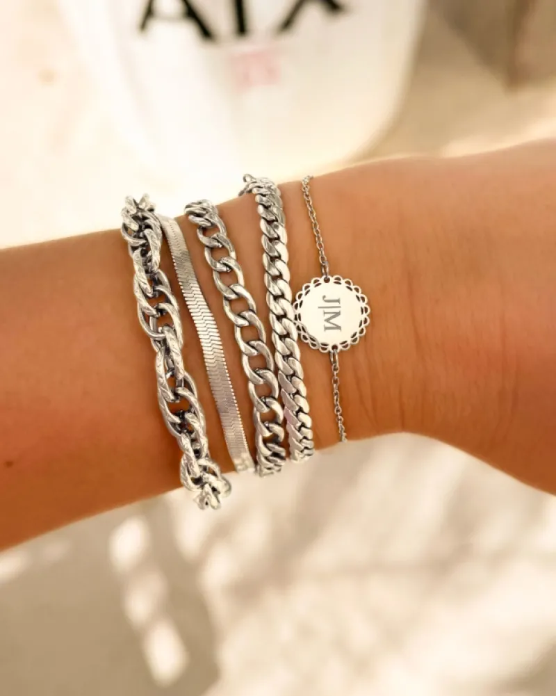 Finaste Armband platte chain Outlet