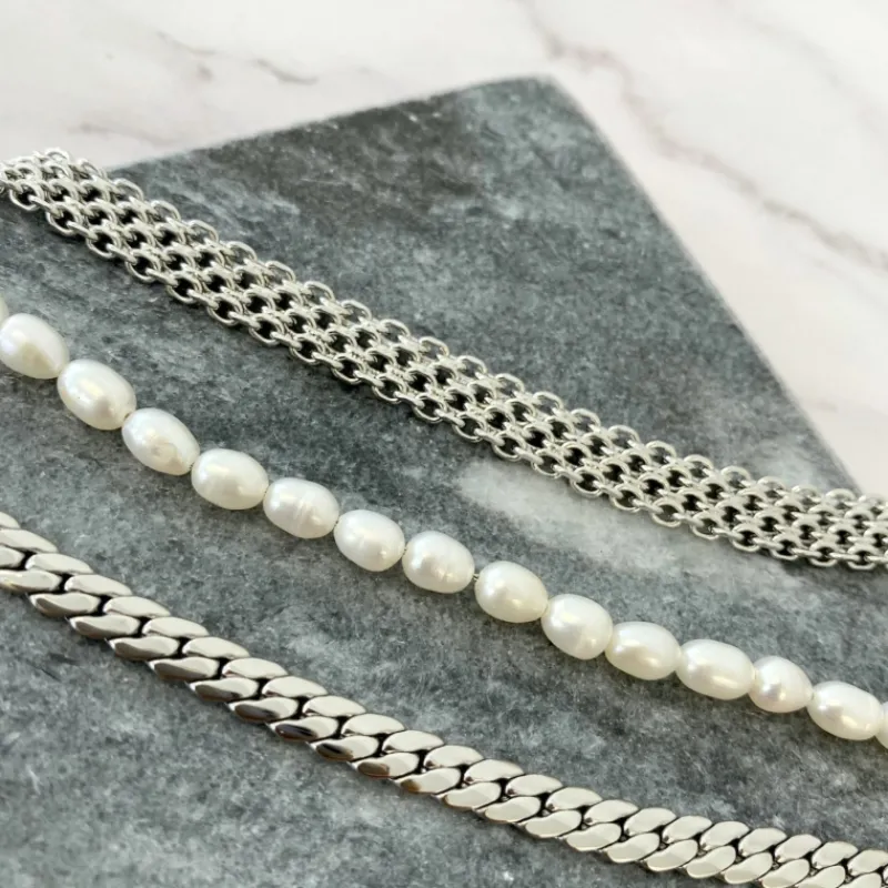 Finaste Armband platte chain Outlet