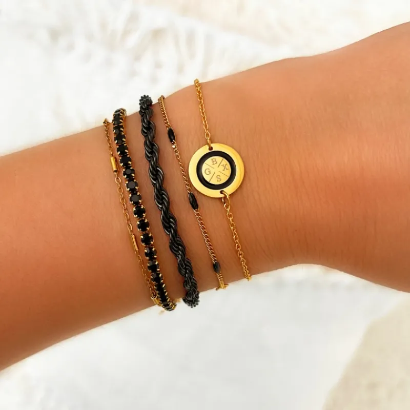 Finaste Armband Schakeltjes Mix Goudkleurig Best