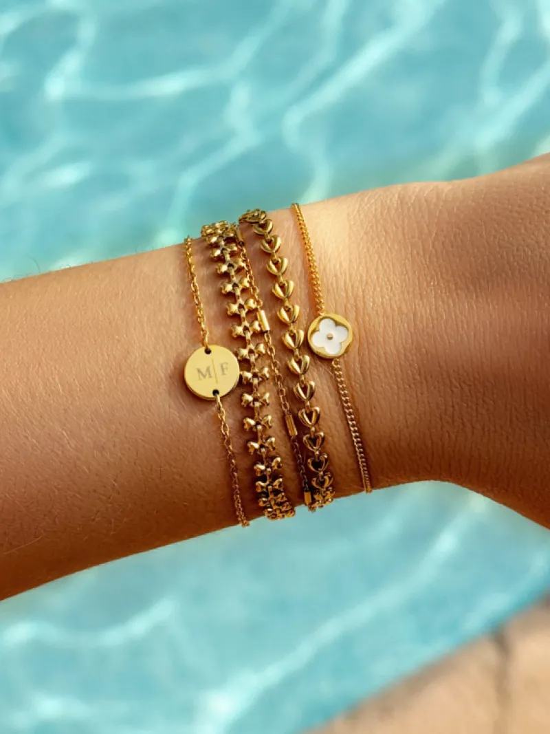 Finaste Armband Schakeltjes Mix Goudkleurig Best