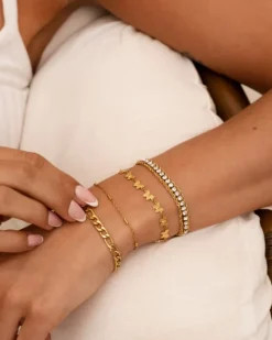 Finaste Armband Schakeltjes Mix Goudkleurig Best