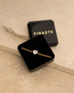 Finaste Armband sparkle heart goldplated Fashion
