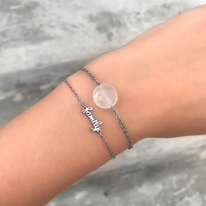Finaste Armband Steen Wit Outlet
