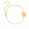 Finaste Armband vier letters Goud Kleurig Best