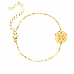 Finaste Armband vier letters Goud Kleurig Best