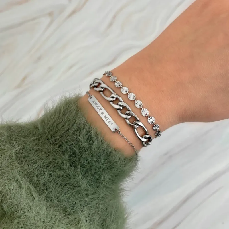 Finaste Armparty Personaliseren Kleur Zilver Fashion