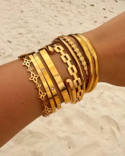 Finaste Bangle bold chain goudkleurig Sale