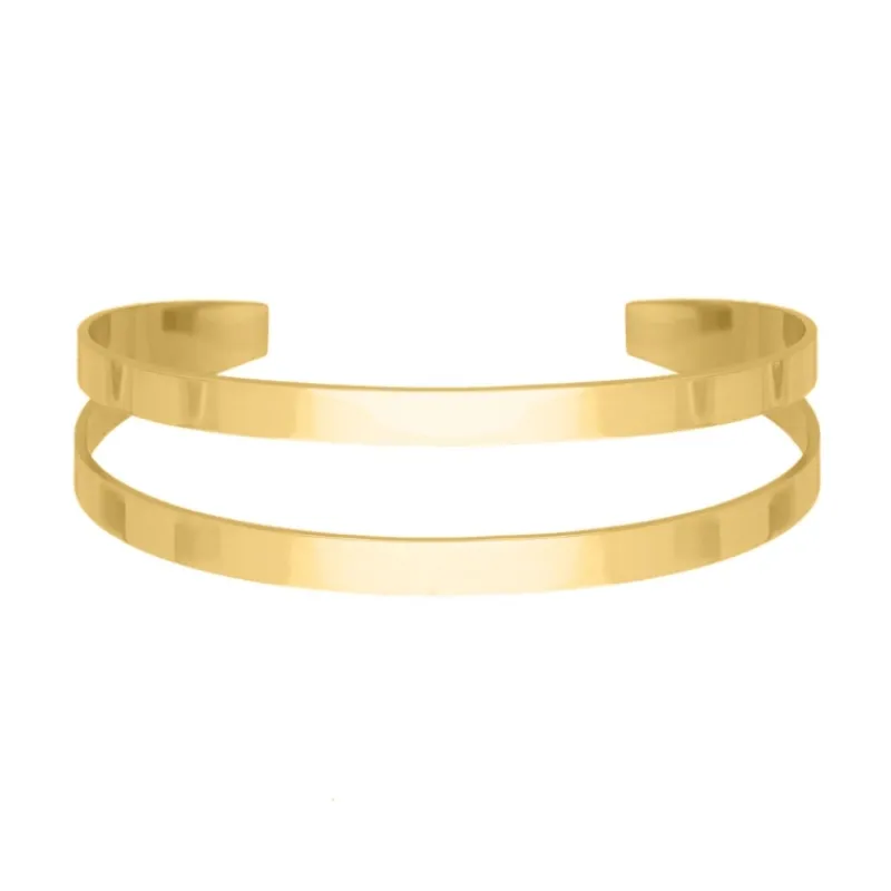 Finaste Bangle dubbel goudkleurig Clearance