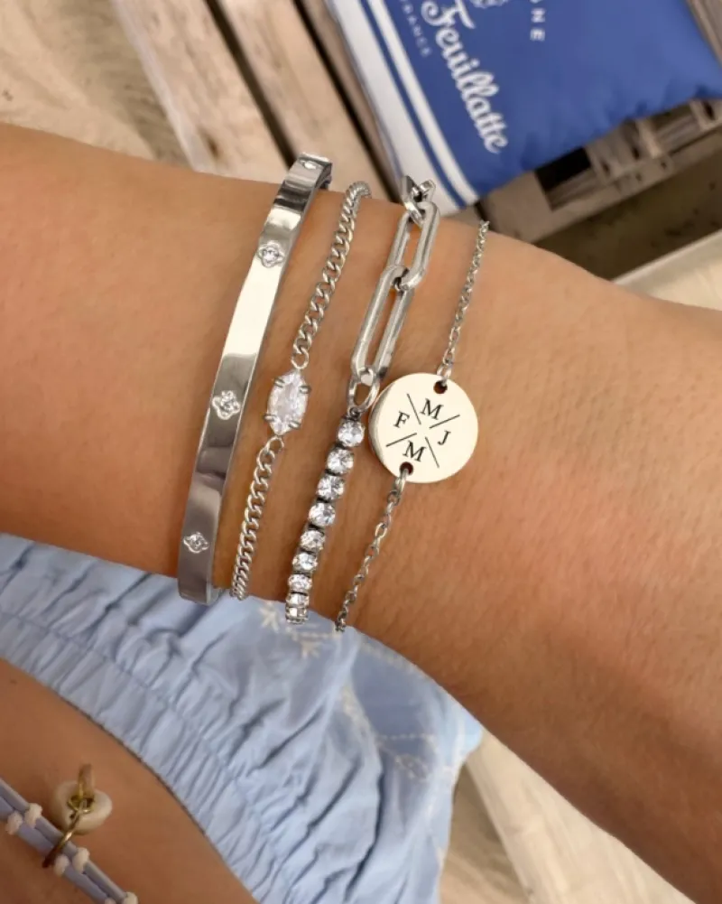 Finaste Bangle met steentjes Best