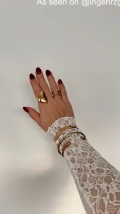 Finaste Bangle teardrop goudkleurig Online