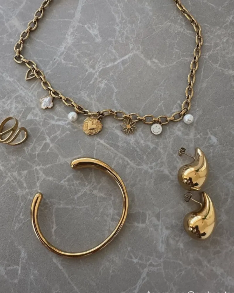 Finaste Bangle teardrop goudkleurig Online