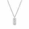Finaste Bar Ketting Graveren 3 Letters Sale