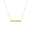 Finaste Bar ketting vingerafdruk goud kleurig Clearance