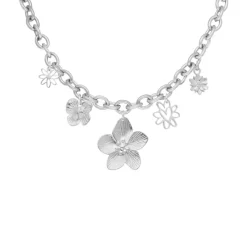 Finaste Bedelketting met bloemetjes Outlet