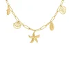 Finaste Bedelketting met schelpjes goudkleurig Clearance