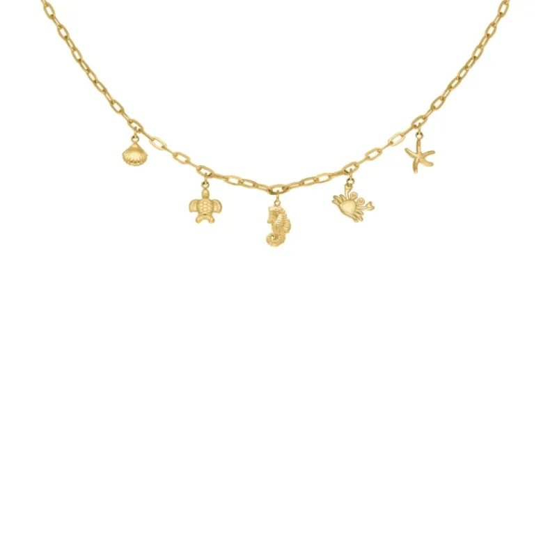 Finaste Bedelketting zee bedels goudkleurig Clearance