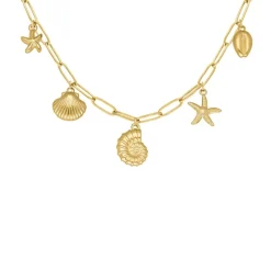 Finaste Bedelketting zomer bedels goudkleurig Hot