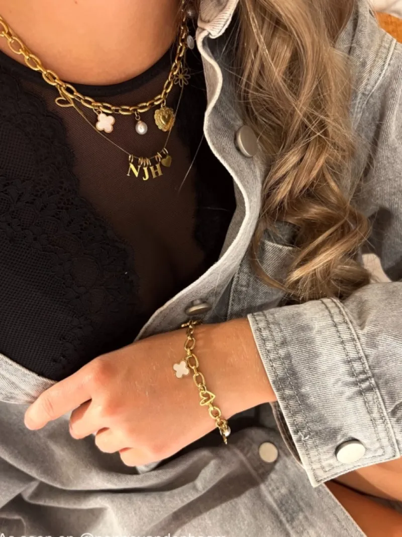 Finaste Bestselling charm bracelet goldplated Fashion