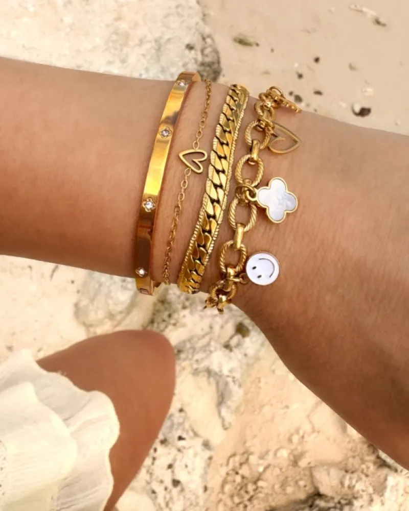 Finaste Bestselling charm bracelet goldplated Fashion